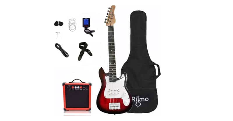 COLUBER CABLE Kids 30 Inch Electric Guitar And Amp Complete Bundle Kit For Beginners