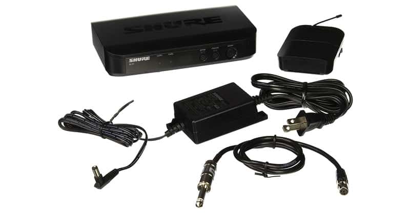 Shure BLX4 Wireless Guitar System With BLX4 Receiver, BLX1 Bodypack Transmitter And WA302 Instrument Cable