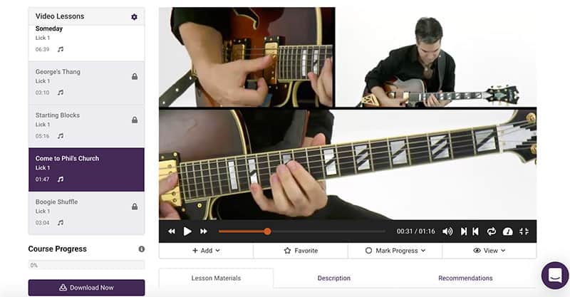 free advanced guitar lessons